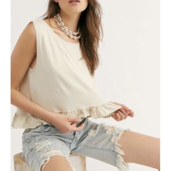 Free People Ellie Ruffle Tank - Picture 4 of 8